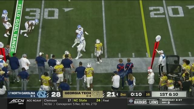 North Carolina vs. Georgia Tech Full Game Replay | 2023 ACC Football смотреть онлайн