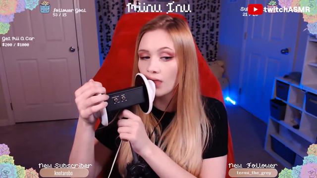 ASMR | Miinuinu | Ear Licking | 1080p