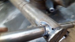 Печь на отработке калориферного типа. Котёл и дожигатель калорифера.