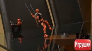 Дэдпул VS  Человека паука мульт игрушка от марвел