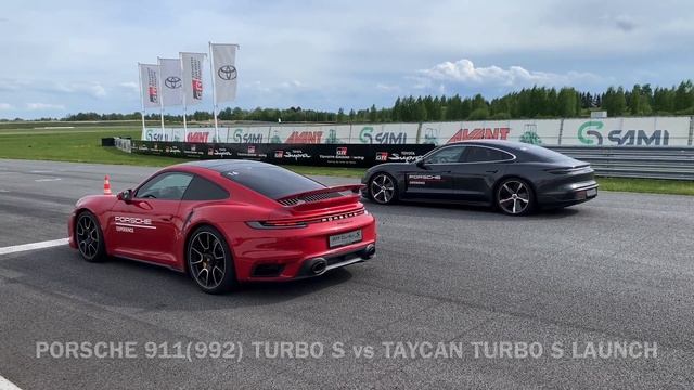 Porsche 911(992) Turbo S Vs Porsche Taycan Turbo S Launch