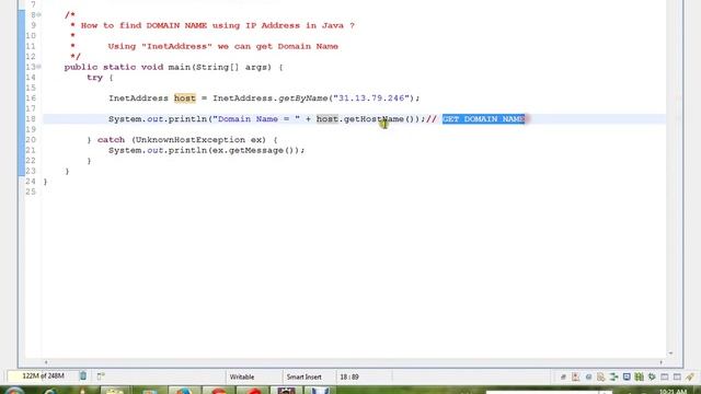 HOW TO FIND DOMAIN NAME USING IP ADDRESS IN JAVA смотреть онлайн
