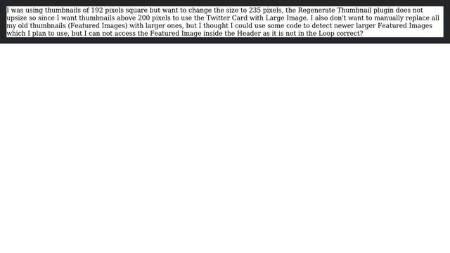 Wordpress: Determine Featured Image Size in header смотреть онлайн