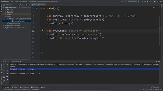 Mastering Kotlin - 037 - String - Part - 1 - Chararray - String Template - Kotlin Tutorial Bangla смотреть онлайн