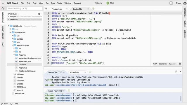 Cloud-Native C# WEB SERVICES with AWS, CLOUD9, ECR and APP RUNNER смотреть онлайн