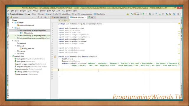 Android S3E1 : Data Sorting - Simple GridView Alphabetically смотреть онлайн