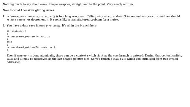 Code Review: Custom thread-safe shared/weak pointer implementation in C++98 (3 Solutions!!) смотреть онлайн