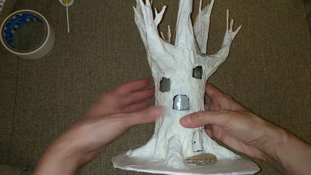 Сказочное дерево своими руками. Шикарный домик светильник своими руками из бутылок или банок. смотреть онлайн