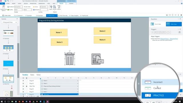 Create Drag-and-Drop Sorting Interactions in Articulate Storyline смотреть онлайн