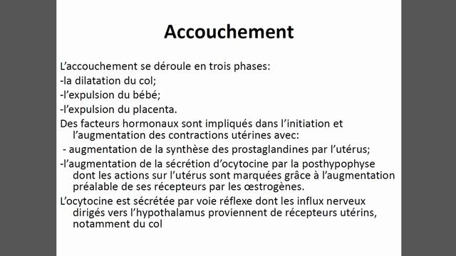 Physiologie de la grossesse et de la lactation смотреть онлайн