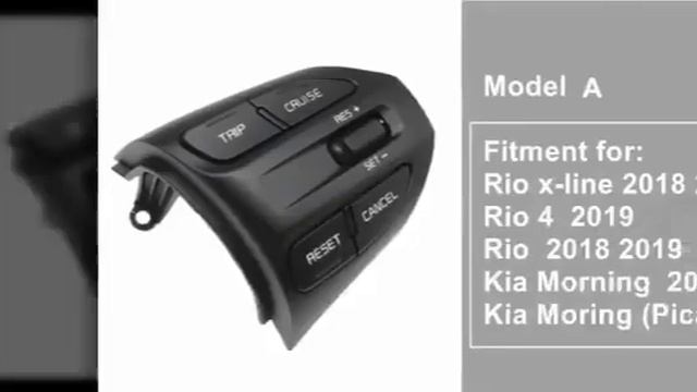 Steering Wheel Button For Kia K2 Rio 2016 2017 2018 2019 2020 2021 Buttons Bluetooth Phone Cruise смотреть онлайн
