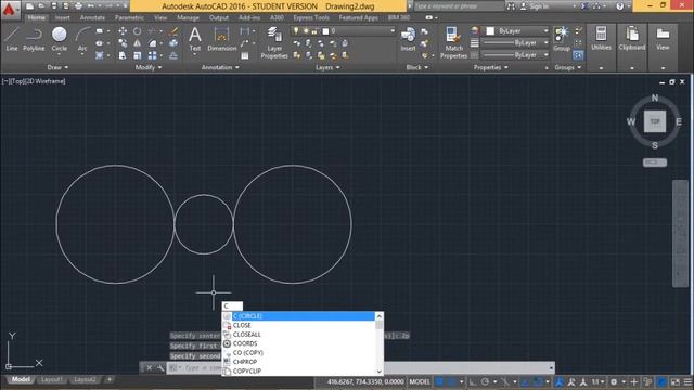 AutoCAD - Drawing circles смотреть онлайн
