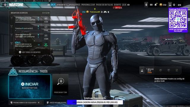 AO VIVO ? - TESTANDO NOVA CONFIG DE IMAGEM PRAS LIVES!! | COD WARZONE смотреть онлайн