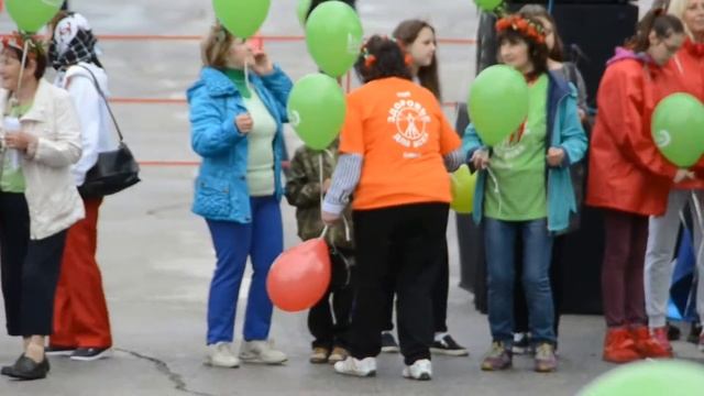 Флешмоб "Мы вместе" прошел в Бердске смотреть онлайн