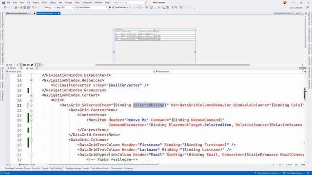 MVVM #28.1 WPF DataGrid & Contextmenu & SelectedItem