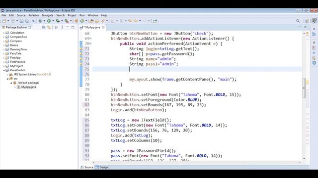 Lesson 5 JAVA Eclipse Window Builder LoginPassword смотреть онлайн