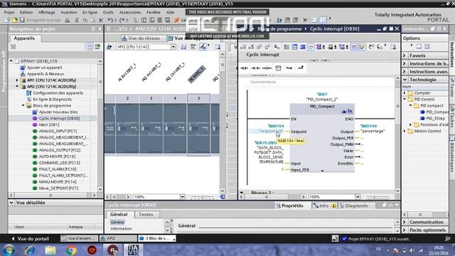 PID Temperature sur TIA Portal V15 смотреть онлайн