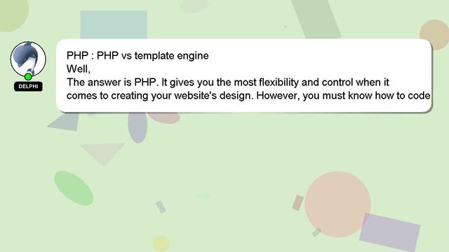 PHP : PHP vs template engine смотреть онлайн