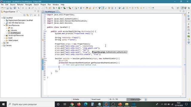 JavaMail смотреть онлайн