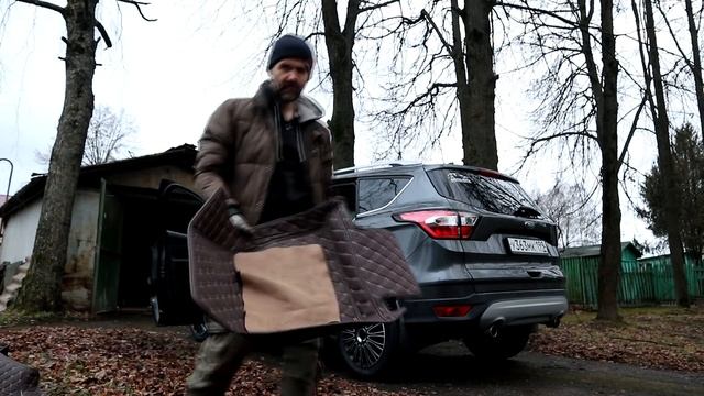 Первые покупки для Форд Куга. Ковры, колпаки, упоры капота. смотреть онлайн