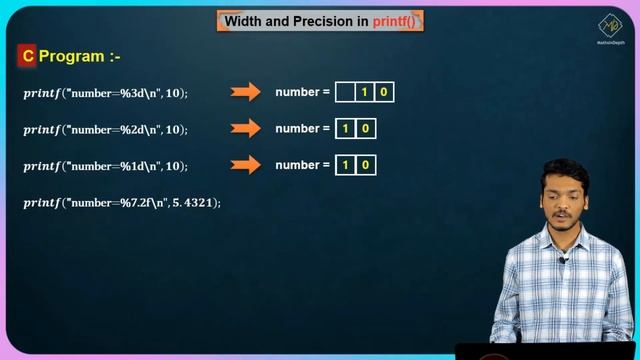 Width and Precision in printf() | C Programming смотреть онлайн