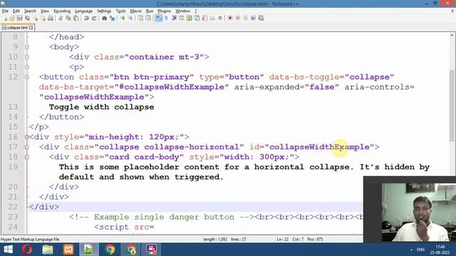 Bootstrap Collapse in Bootstrap in Hindi Urdu смотреть онлайн