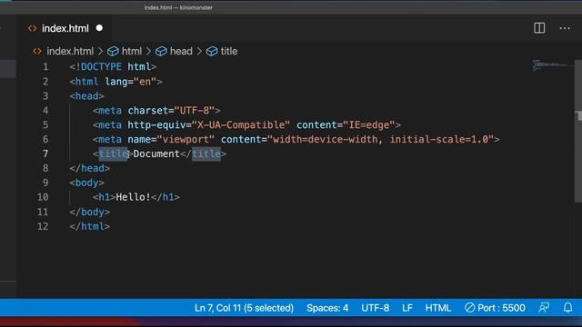 Курс HTML/CSS Advanced | Базовая структура HTML5 страницы
