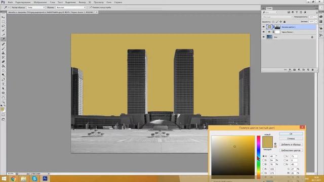 Уроки Photoshop CS6 - Как раскрасить черно белую фотографию смотреть онлайн