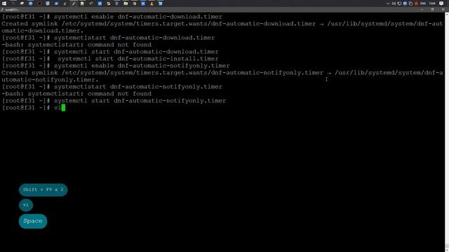 Автоматическое обновление DNF с помощью dnf-automatic в Fedora 32 Server смотреть онлайн