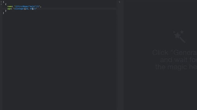 Générer un tableau d'objets rapidement (ou un fichier JSON) смотреть онлайн