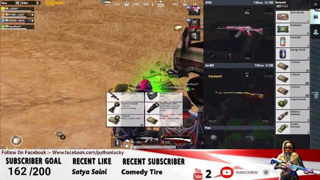 Pubg Season 18 || Python Live #ROAD TO 200 SUBS смотреть онлайн