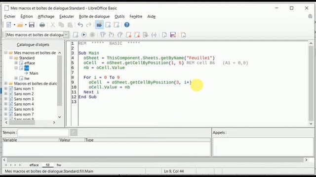 Introduction : VBA sous Excel et Calc de libre office смотреть онлайн