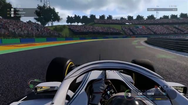 F1 2018 - 12 - HUNGARY - The Race (Online Championship) смотреть онлайн