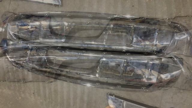 Хром заднего бампера Мерседес W166 ML GLE-class A1668804340 смотреть онлайн