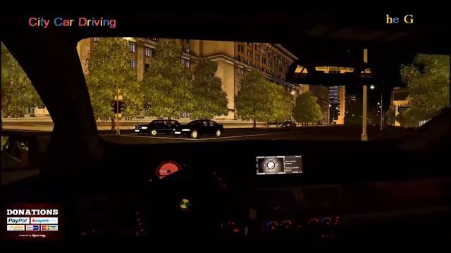 🚗 City Car Driving 1.5.8 - BMW 760i E65| Ratio 18.9 |NIGHT DRIVE| смотреть онлайн