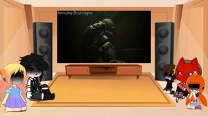 Past Aftons react to FNaF - "Afton Family REMIX/COVER" (APAngryPiggy, KryFuZe) COLLAB | Animated by