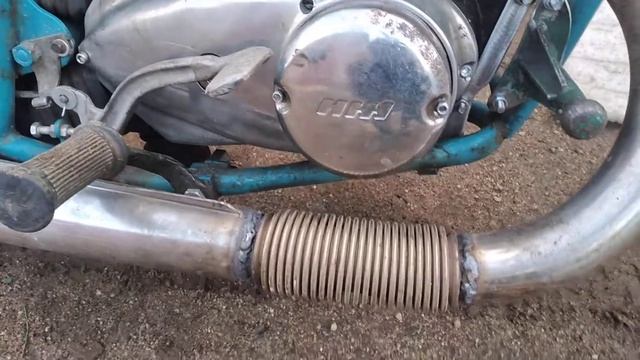 ИЖ Планета с двигателем на подушках+ гофра на глушителе смотреть онлайн