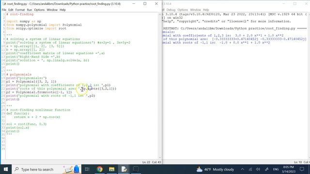 root-finding using Numpy and Scipy (system of linear equations, nonlinear functions, polynomials) смотреть онлайн