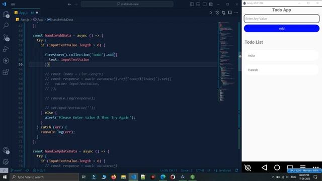Todo App CRUD Using Firebase Firestore Database | React Native With Firebase Tutorial In Hindi #15 смотреть онлайн
