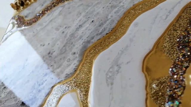 Картина эпоксидной смолой в технике Resin Art смотреть онлайн