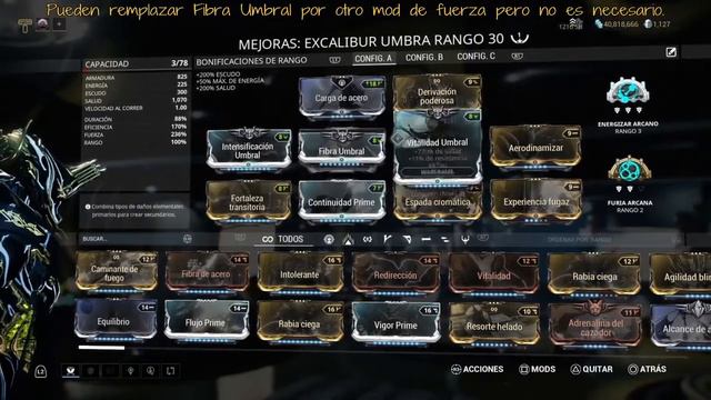 Excalibur Umbra Build смотреть онлайн