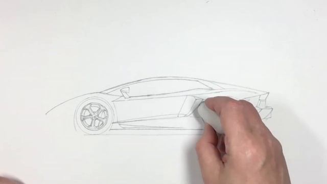 Как нарисовать машину Ламборгини поэтапно | How to Draw a Lamborghini смотреть онлайн