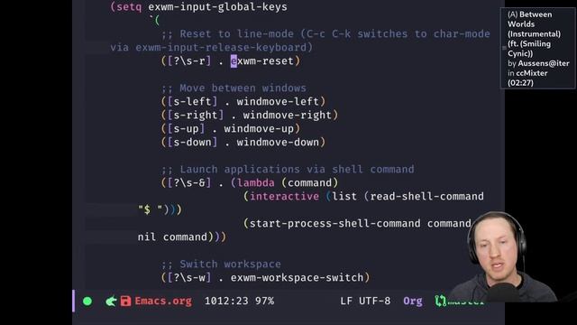 Emacs Desktop Environment #1 - Getting Started with EXWM смотреть онлайн