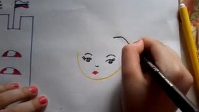 Как рисовать принцессу и замок! смотреть онлайн