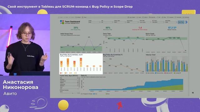 Свой инструмент в Tableau для SCRUM-команд с Bug Policy и Scope Drop | Анастасия Никонорова, Авито смотреть онлайн