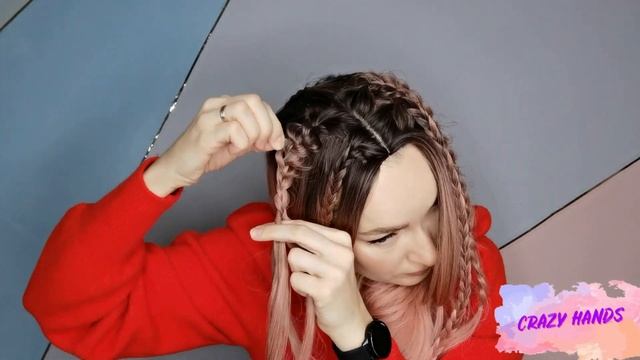 Видео. Прическа из кос. Просто, красиво, необычно. смотреть онлайн