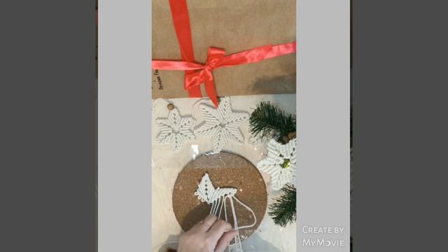 DIY sześcioramienna gwiazdka, zawieszka na choinkę o długości około 11cm смотреть онлайн