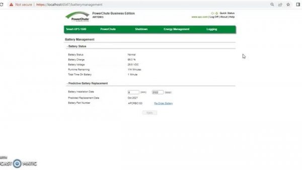 APC Powerchute Business Edition Setup