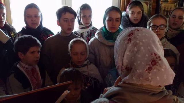 Детский хор храма свв.Космы и Дамиана римских. 08.01.2017 смотреть онлайн