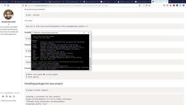 FORMATION PYTHON FLASK, INSTALLATION DE FLASK смотреть онлайн